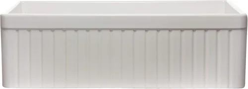 Vista 8 de ALFI brand AB532-W Fregadero de granja de arcilla refractaria de arcilla refractaria de un solo tazón blanco de 33 pulgadas