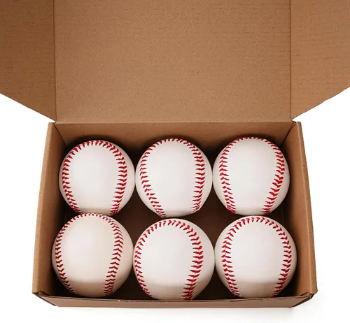 Vista 6 de Paquete de 6 pelotas de béisbol oficiales de grado de la liga, pelotas de entrenamiento para autógrafos sin marcar, lanzar, lanzar, regalos