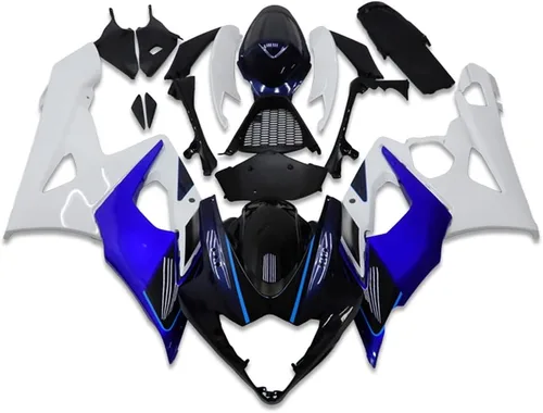 Vista 24 de YTL - Carenado completo negro brillante para Suzuki 2005-2006 GSXR 1000