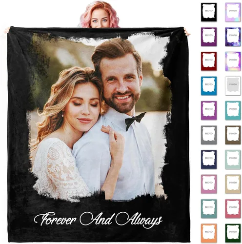 Vista 38 de Manta personalizada con imagen, manta personalizada con texto de fotos, manta de fotos personalizada para amiga, mamá y papá, regalos personalizados