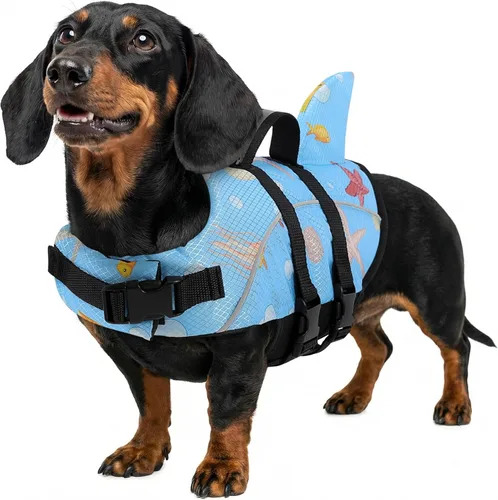 Vista 29 de Queenmore Chaleco Salvavidas para Perros Pequeños XXS, Chalecos Salvavidas para Cachorros para Perros Pequeños, Chaleco Salvavidas para Perros
