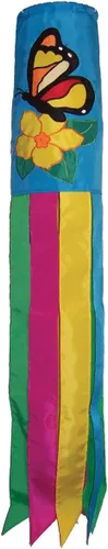 Vista 8 de In the Breeze 5072 — Birdhouse Garden 40 pulgadas Windsock — Decoración colorida para colgar al aire libre