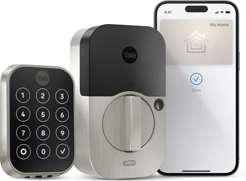 Vista 10 de Yale Assure Lock 2 Touch Plus Apple Home Keys - Cerrojo con Wi-Fi, color negro