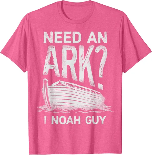 Vista 31 de Need an Ark I Noah Guy Funny Christian Men Women Pun Humour T-Shirt Negro