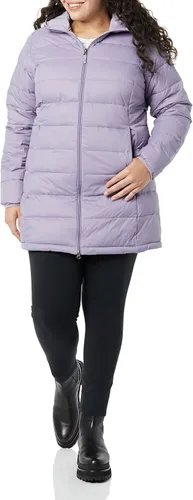 Vista 48 de Amazon Essentials - Abrigo acolchado, ligero y resistente al agua con capucha para mujer, disponible en talla extragrande