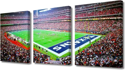 Vista 36 de TUMOVO MetLife Stadium - Decoración de pared de Nueva York, 3 piezas, lienzo, arte de pared para decoración del hogar, juegos de fútbol americano