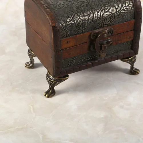 Vista 4 de 24 patas de caja de latón antiguo, herrajes para caja de joyería, patas para patas, protector de esquina, pies decorativos para caja de regalo, caja