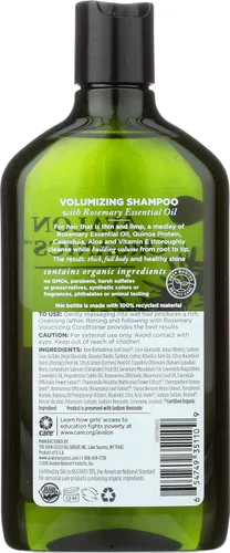 Vista 2 de Avalon Organics Champú Volumizing Romero, 11 oz