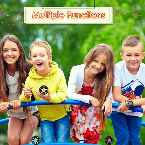 Vista 4 de 40 piezas de juguetes Yoyos de plástico con ruedas en varios colores para principiantes, adultos, adolescentes, cumpleaños, carreras, fiestas