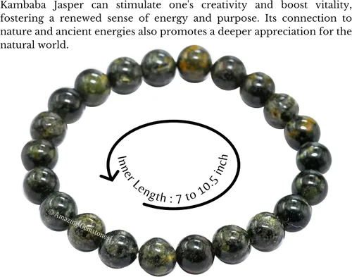 Vista 853 de Amazing Gemstone Crystal Bracelet for Women Men's Gifts - Protection Healing Crystal Bracelet - 8mm Gemstone Beaded Stretchable Bracelet Pulseras