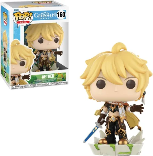 Vista 5 de POP Genshin Impact - Figura de vinilo Aether Funko (paquete con funda protectora de caja compatible), multicolor, 3.75 pulgadas