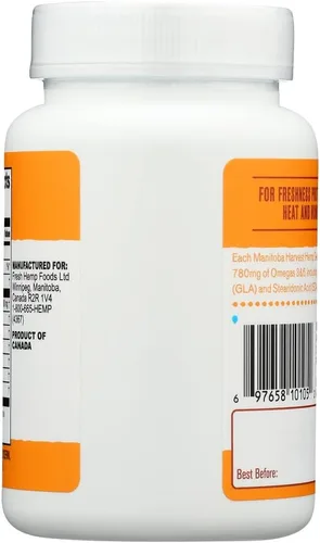 Vista 3 de Aceite de semilla de cáñamo, 1000 mg Ea, 60 Sgel Paquete de 4