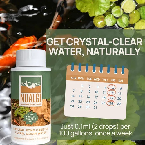 Vista 4 de Treats 60,000 galones: limpiador natural de estanques y clarificador de agua Elección ecológica para estanques de peces Koi 100% seguro