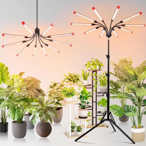 Vista 11 de GameChanger! Luces de crecimiento de 36 W, no 15 W, 4 cabezales con clip fuerte para plantas de interior con temporizador, mejor regalo para amantes