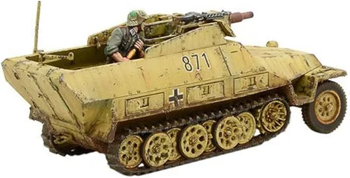 Vista 8 de Bolt Action Sd.Kfz 251/9 Ausf D (Stummel) Half Track 1:56 WWII Kit de modelo de plástico de guerra militar