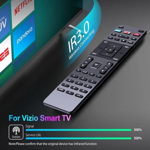 Vista 3 de XRT122 - Control remoto de repuesto compatible con Vizio Smart TV D55U-D1 D58U-D3 D60-D3 E32-C1 E32H-C1 E40-C2 E40X-C2 E43-C2 E48-C2 E50-C1 E65-C1