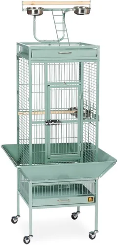 Vista 11 de Productos en hierro forjado Prevue para mascotas, selecta jaula de aves, negro Hammertone 3151BLK, negro (Black Hammertone) Jaula de acero
