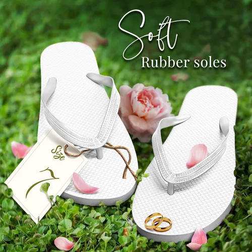 Vista 6 de Orca Chanclas a granel para invitados de boda Paquete de 52 sandalias de boda al por mayor