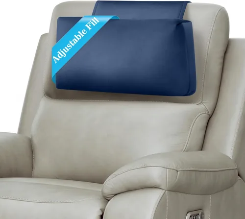 Vista 9 de Almohada para Reposacabezas de Sillón Reclinable, Almohada de Soporte Ajustable y Cómoda para Cuello y Cabeza, Reposacabezas de Terciopelo Suave