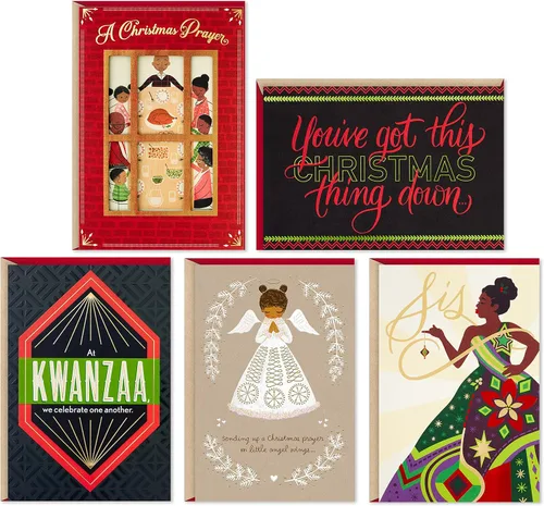 Vista 7 de Hallmark Tarjetas de Navidad de caoba, recuerdos (6 tarjetas con sobres)