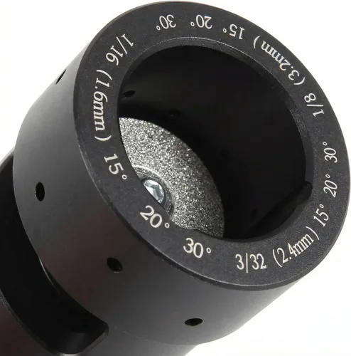 Vista 3 de Afilador de electrodo de tungsteno - Afilador universal de aluminio TIG soldadura tungsteno herramienta de cabeza, con ranura afilador de tungsteno