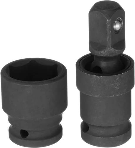 Vista 9 de HARFINGTON Zócalo poco profundo de impacto de 0.591 in de acero CR-MO con adaptador de enchufe giratorio universal de 360 grados