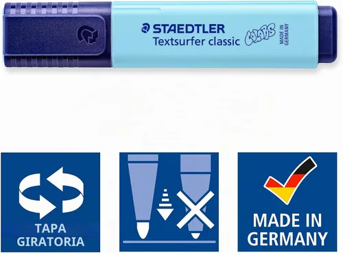 Vista 5 de STAEDTLER 364 CWP4PA Textsurfer Classic - Resaltador de colores pastel surtidos (paquete de 4)