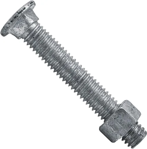 Vista 3 de Pernos de carro 1/4-20 x 3/4 ": Pernos de carro galvanizados a granel para valla (25 piezas)