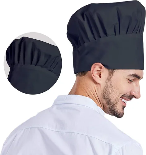 Vista 4 de Nanxson Unisex Chef Hat Mens Women Adjustable Elastic Cooking Baker Caps Chef Cap workhat CF9015