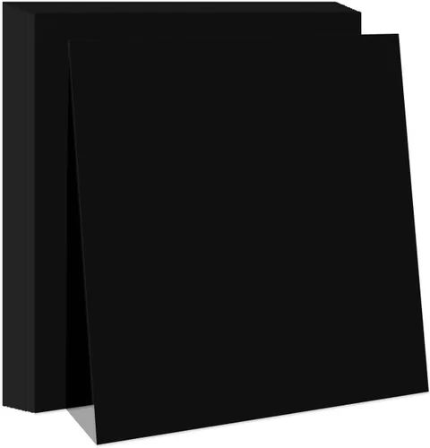 Vista 9 de Cartulina negra de 12 x 12 pulgadas, 100 hojas de papel de cartulina de 65 libras, núcleo negro Goefun de 12 x 12 pulgadas, cartulina