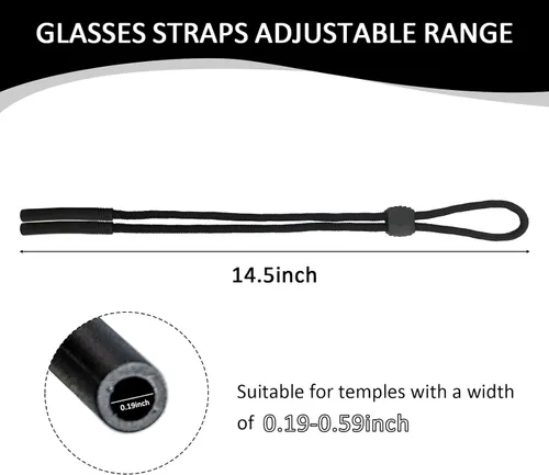 Vista 2 de Correa de gafas para gafas alrededor del cuello, correas para gafas para niños y hombres