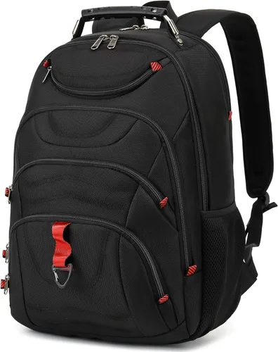 Vista 37 de Mochila para laptop Boavan para hombres (Negro, 15.6), Rosa(Amour Pink), Elegante