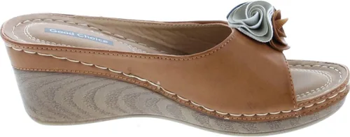 Vista 2 de G.C. Sandalias de cuña Sydney Rosette para mujer