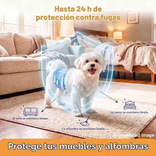 Vista 4 de Dono Pañales ampliados para perros, envolturas desechables para perros