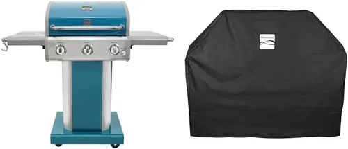 Vista 8 de Kenmore Parrilla de barbacoa al aire libre de 3 quemadores + cubierta de parrilla para parrillas de 2-3 quemadores