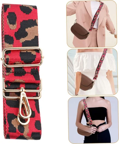 Vista 2 de EXCEART 5pcs Adjustable Shoulder Strap Purse Accessories Leopard Print Bag Tote Bag for Women Crossbody Purse Strap Adjustable Straps Wide Bag Strap