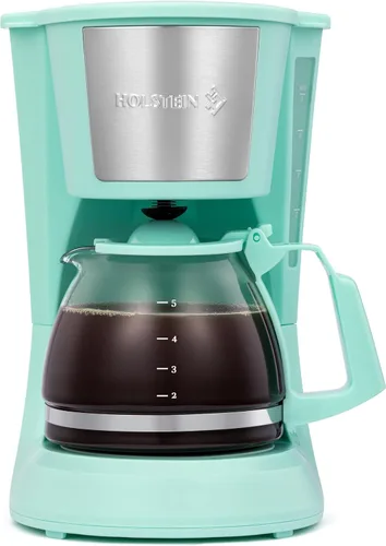 Vista 12 de Holstein Housewares Cafetera personal con taza de viaje de 14 onzas, máquina compacta de un solo toque con filtro reutilizable, apagado automático