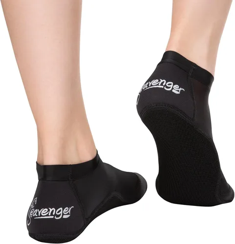 Vista 2 de Seavenger SeaSnugs - Calcetines de voleibol de playa de corte bajo Negro