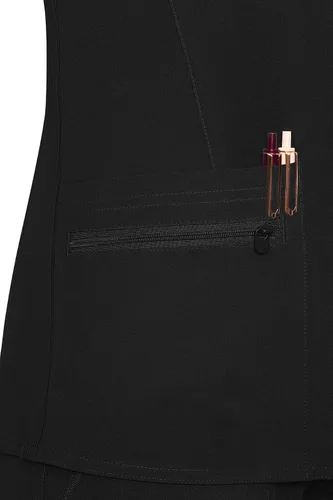 Vista 4 de Med Couture Touch - Camiseta de punto con cuello en V para mujer