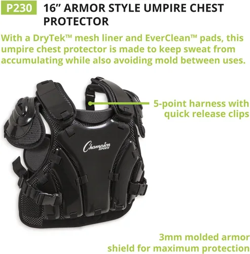 Vista 2 de Champion Sports Umpire Chest Protector