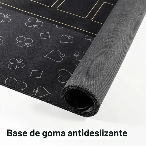 Vista 2 de GUTSHOT Alfombrilla de Póquer Plegable de Calidad de Casino Paño de Mesa de Póquer Resistente al Agua, Multi-Spandex Suave Juego Impermeable