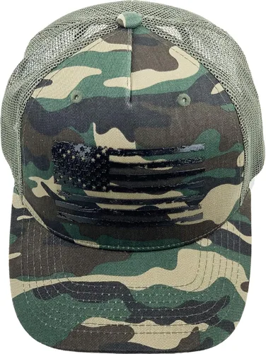 Vista 56 de KBETHOS Tactical Operator Collection USA Fishing Mesh Ballcap Flag Patch America Outdoors Trucker Baseball Cap