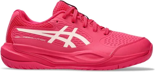 Vista 17 de Zapatillas de tenis para niños ASICS Gel-Resolution X Grade School Avena suave/berenjena oscura