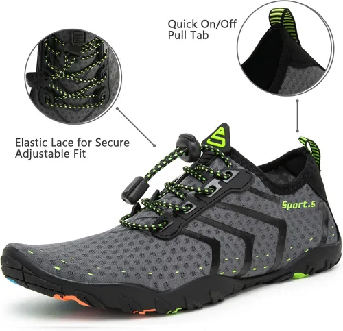 Vista 3 de WateLves Water Shoes Mens Womens Beach Swim Shoes Quick-Dry Aqua Socks Pool Shoes for Surf Yoga Water Aerobics