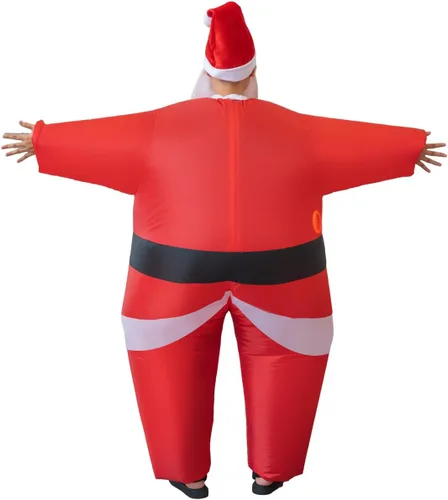 Vista 4 de BERVYOSW Disfraz inflable de Navidad para adultos, divertidos disfraces de Halloween para hombres y mujeres, fiestas de vacaciones, cosplay