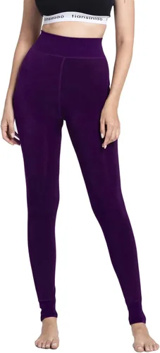 Vista 4 de Romastory - Leggings cálidos de invierno para mujer, elásticos, gruesos, térmicos, con forro polar