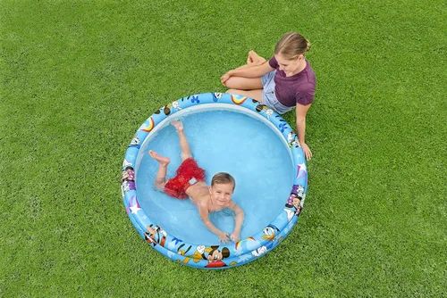 Vista 10 de BESTWAY Disney Junior Mickey & Friends - Piscina inflable (48.0 x 48.0 in), multicolor