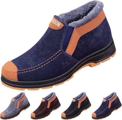 Vista 3 de Botas de nieve para mujer, lindas botas de invierno blancas para senderismo, ligeras, impermeables, botas de invierno para mujer, talla 8, sin