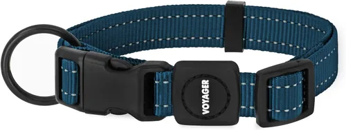 Vista 13 de Best Pet Supplies Voyager - Correa o collar reflectante para perro con asa de neopreno, para cachorros de raza pequeña, mediana y grande, bonita