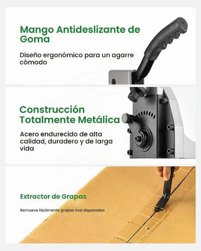 Vista 6 de meite HB3515 16 Calibre 5/8 pulgadas Longitud 1-3/8 '' Corona Manual Stick Cartón Cierre Grapadora Double,Single Wall Corrugated Packaging